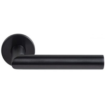 Deurkruk Friseo | ronde rozet | PVD Gunmetal