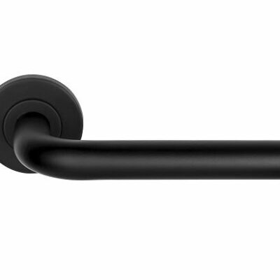 Deurkruk Orama | ronde rozet | Zwart mat