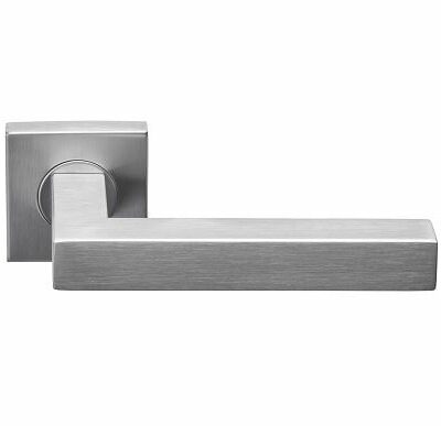 Deurkruk Volaria | vierkant rozet | RVS mat