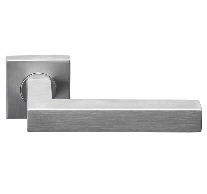 Deurkruk Volaria | vierkant rozet | RVS mat