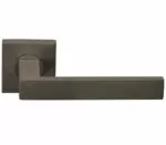 Deurkruk Arqueta | vierkant rozet | Brons