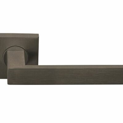 Deurkruk Arqueta | vierkant rozet | Brons