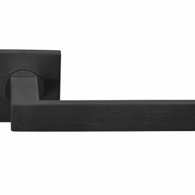 Deurkruk Colona | vierkant rozet | PVD Gunmetal