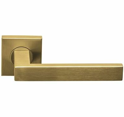 Deurkruk Arqueta | vierkant rozet | PVD Mat Goud