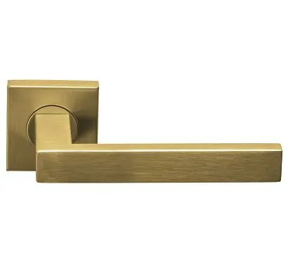 Deurkruk Arqueta | vierkant rozet | PVD Mat Goud