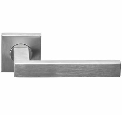 Deurkruk Arqueta | vierkant rozet | RVS mat