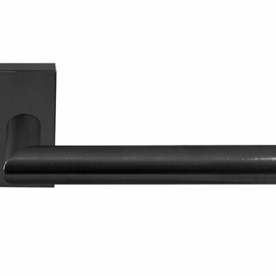 Deurkruk Stoa | rechthoekig rozet | PVD Gunmetal