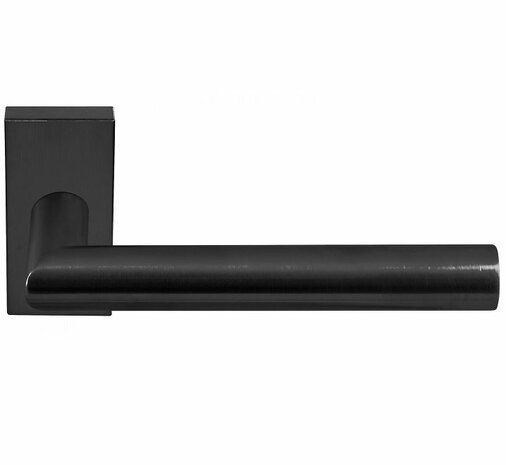 Deurkruk Stoa | rechthoekig rozet | PVD Gunmetal