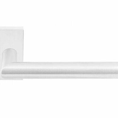 Deurkruk Stoa | rechthoekig rozet | Wit