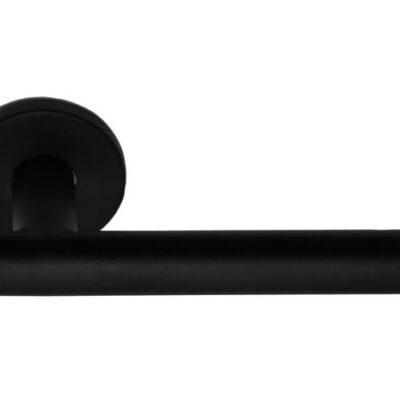 Formani | Deurkruk BASIC LBVII-19 op ronde rozet | Zwart mat