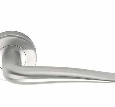 Deurkruk Parapetia | ronde rozet | RVS mat