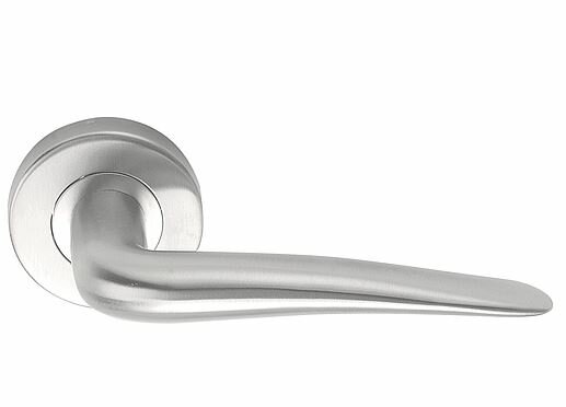 Deurkruk Parapetia | ronde rozet | RVS mat