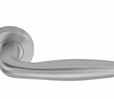 Deurkruk Cavetto | ronde rozet | RVS mat