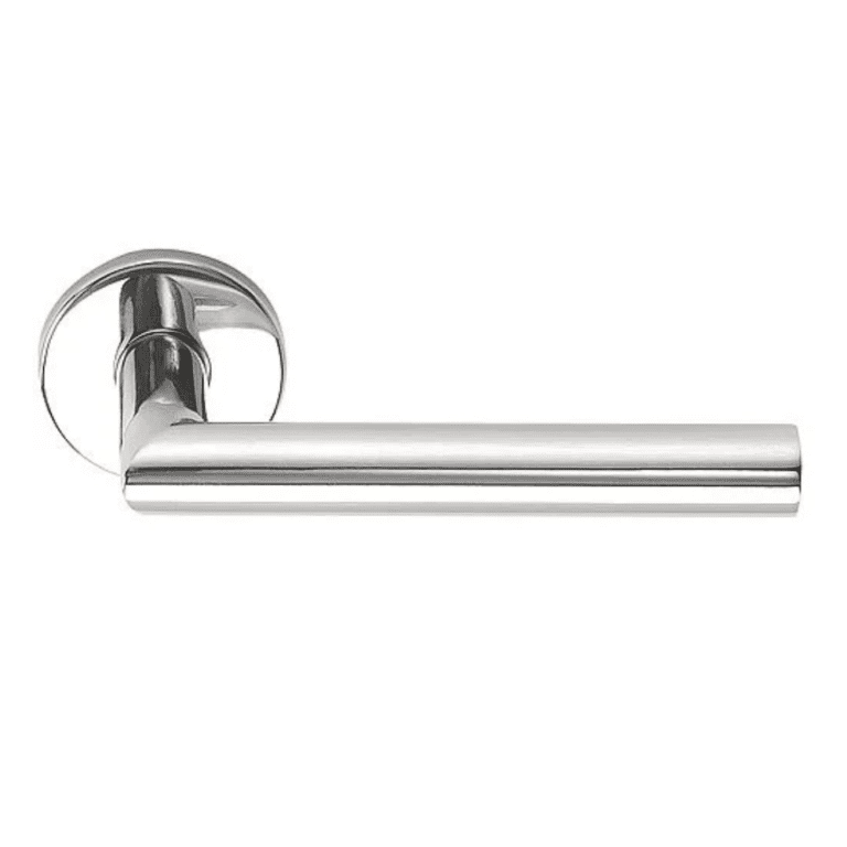 Deurkruk Cornisa | ronde rozet | Gepolijst RVS