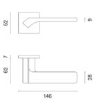 Aprile deurklinken Bergenia grafiet sf