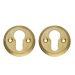 CILINDERROZET O50X5MM MESSING GETROMMELD