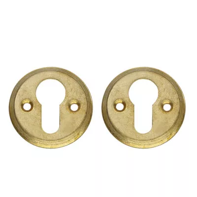 CILINDERROZET O50X5MM MESSING GETROMMELD