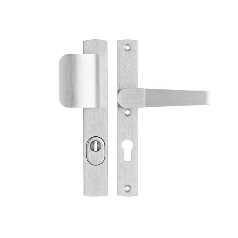 Veiligheidsbeslag Premium smal D-duwer+kruk Arrow PC72 anti-kerntrek/omkeerbaar