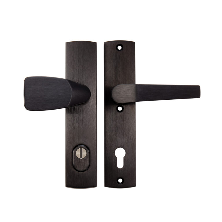 AXA | Veiligheidsbeslag Premium Wing-knop+kruk Arrow | PC92 | Anti-kerntrek | Omkeerbaar | 242x52x13 | Alu | SKG3