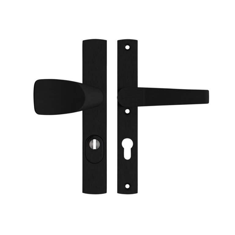 AXA | Veiligheidsbeslag Premium smal Wing-knop+kruk Arrow | PC72 | Anti-kerntrek | Omkeerbaar | 242x38x15 | Alu | SKG3