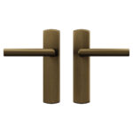 Deurkrukken op schild