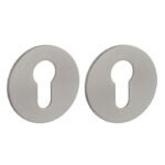 STERK | Cilinderplaatjes OVAL 1711 | Ultra dun | 3mm | Rond | Basalt PVD Antraciet Grijs