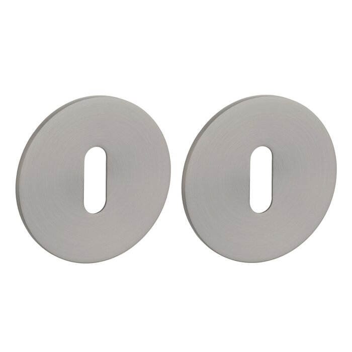 STERK | Basalt PVD antraciet grijs sleutelplaatjes | OVAL 1710 | Ultra dun 3mm