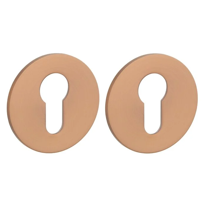 STERK | Cilinderplaatjes OVAL 1711 | Ultra dun | 3mm | Rond | Koper PVD