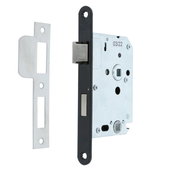 WC-badkamerslot ronde voorplaat zwart 0160.282.5043