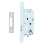 Kastslot euro cilinder ronde voorplaat wit 0160.283.5012