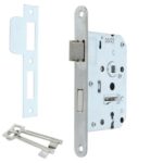 Dag & nachtslot klavier ronde voorplaat RVS 0160.280.5005