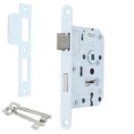 Dulimex Woningbouw Dag & nachtslot klavier ronde voorplaat wit