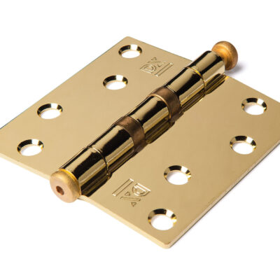 Dulimex Kogellagerscharnier rechte hoeken 89x89 mm vermessingd