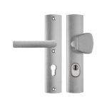 AXA | Veiligheidsbeslag Curve Plus S-knop+kruk Blok | PC72 | Anti-kerntrek | Omkeerbaar | 242x52x13 | Alu | SKG3