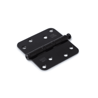 Dulimex Kogellagerscharnier ronde hoeken 89x89 mm zwart gelakt