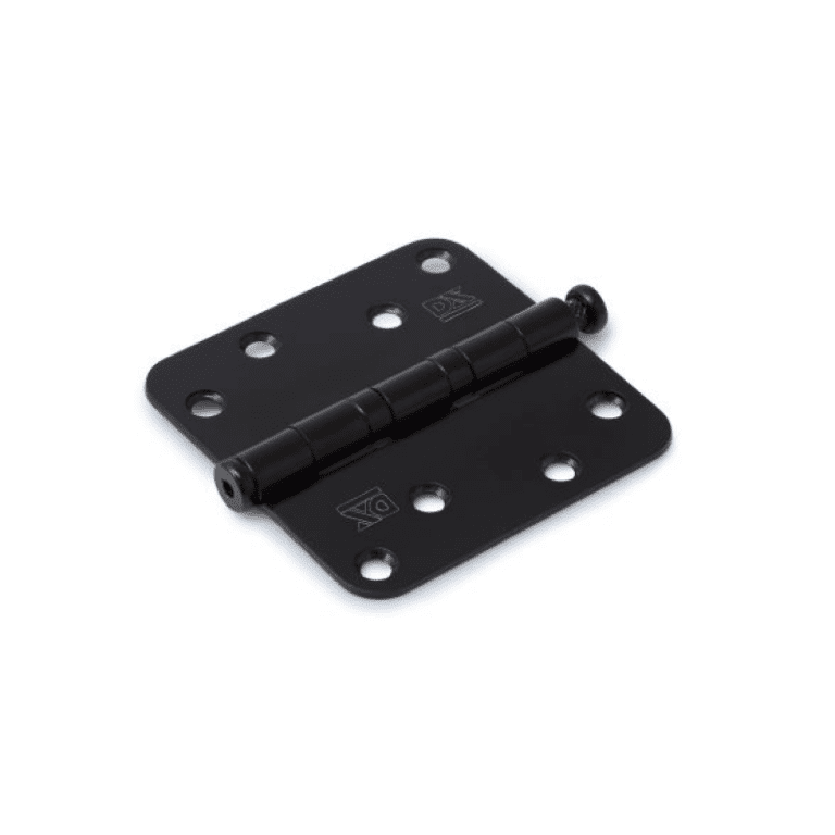 Dulimex Kogellagerscharnier ronde hoeken 89x89 mm zwart gelakt