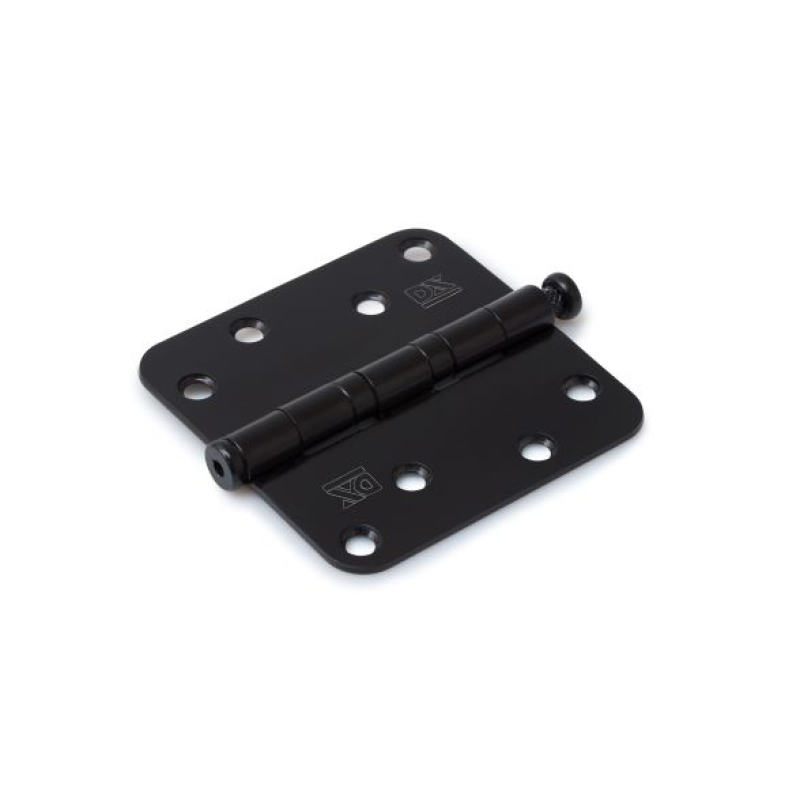 Dulimex Kogellagerscharnier ronde hoeken 89x89 mm zwart gelakt