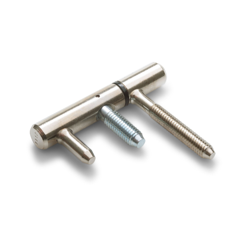 Inboorpaumelle staal vernikkeld 12 mm voor metalen kozijnen