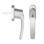 Veiligheids draai-kiep raamkruk Oval Roma 90 3341-37-91/E90