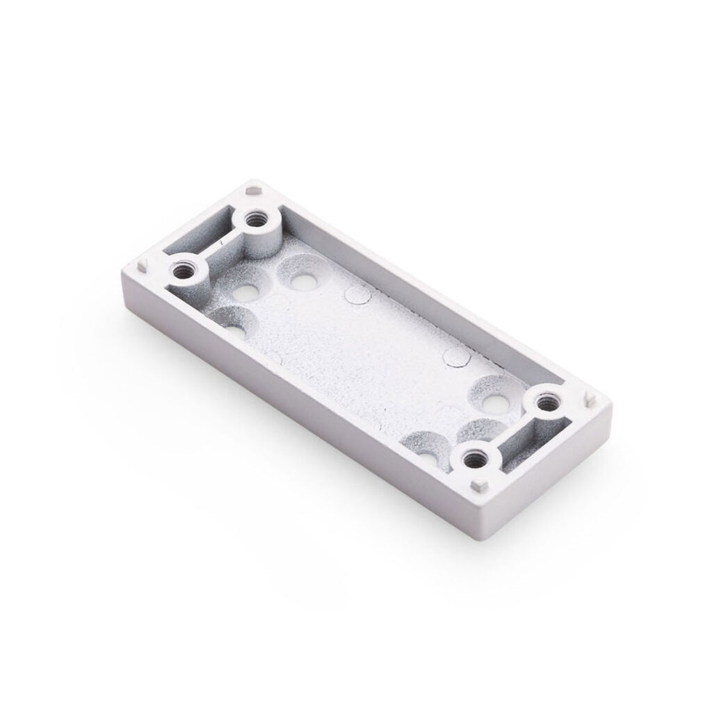 DX – Onderlegplaat smal t.b.v. RBM zamac wit epoxy coating