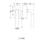 Artitec Mi Satori SKG3 Draaikiepgarnituur afsluitbaar Bauhaus mat zwart