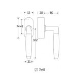 Artitec Mi Satori SKG3 Draaikiepgarnituur afsluitbaar Ton ebben/Elegant glans nikkel
