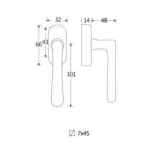 Artitec Mi Satori Draaikiepgarnituur Linea/Elegant glans chroom