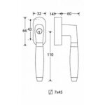 Artitec Mi Satori SKG2 Draaikiep sluiting Ton teak/smal mat zwart