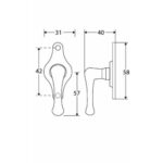 Artitec Mi Satori Draaikiep Linea messing gelakt