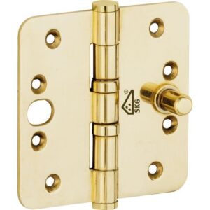 WALLEBROEK MI SATORI 00.4060.90 VEILIGHEIDSSCHARNIER RONDE HOEK 89X89 MM MESSING GEPOLIJST ONGELAKT VLAK W0200.4060.90, deurbeslag, deurbeslag veiligheid, veiligheid deurbeslag, veiligheid, veiligheidsbeslag