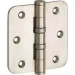 Artitec Mi Satori Kogellagerscharnier ronde hoek vlak 89x89mm glans nikkel