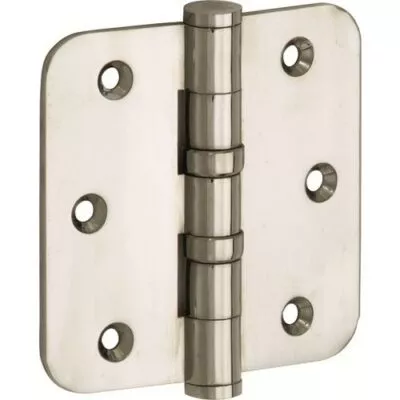 Artitec Mi Satori Kogellagerscharnier ronde hoek vlak 89x89mm glans nikkel