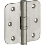 Artitec Mi Satori Kogellagerscharnier ronde hoek vlak 89x89mm mat nikkel ongelakt