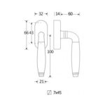 Artitec Mi Satori Draaikiepgarnituur Bonton ebben/Elegant glans nikkel